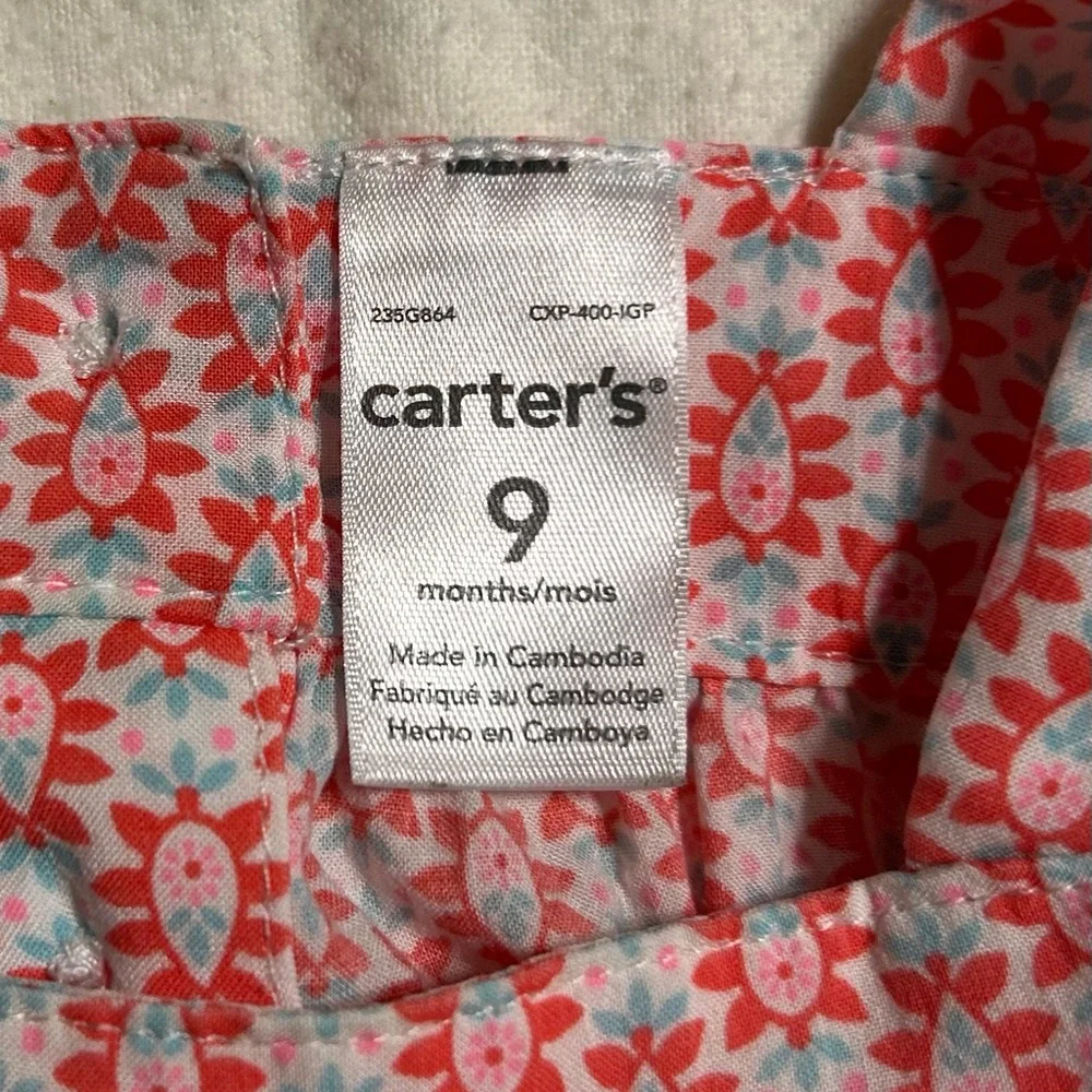 Carter's‎ Red Floral Kids Blouse